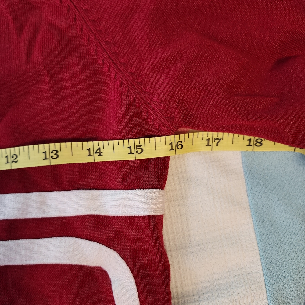 Red and White Women's Jacket - Picture 4 of 5